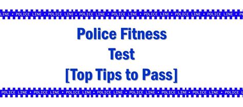 is the police fitness test hard|fitness test requirements for police.